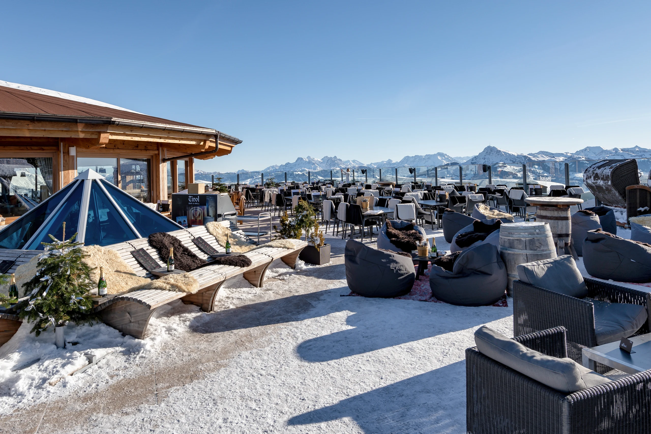 Sky-Terrasse der Kaiserlounge